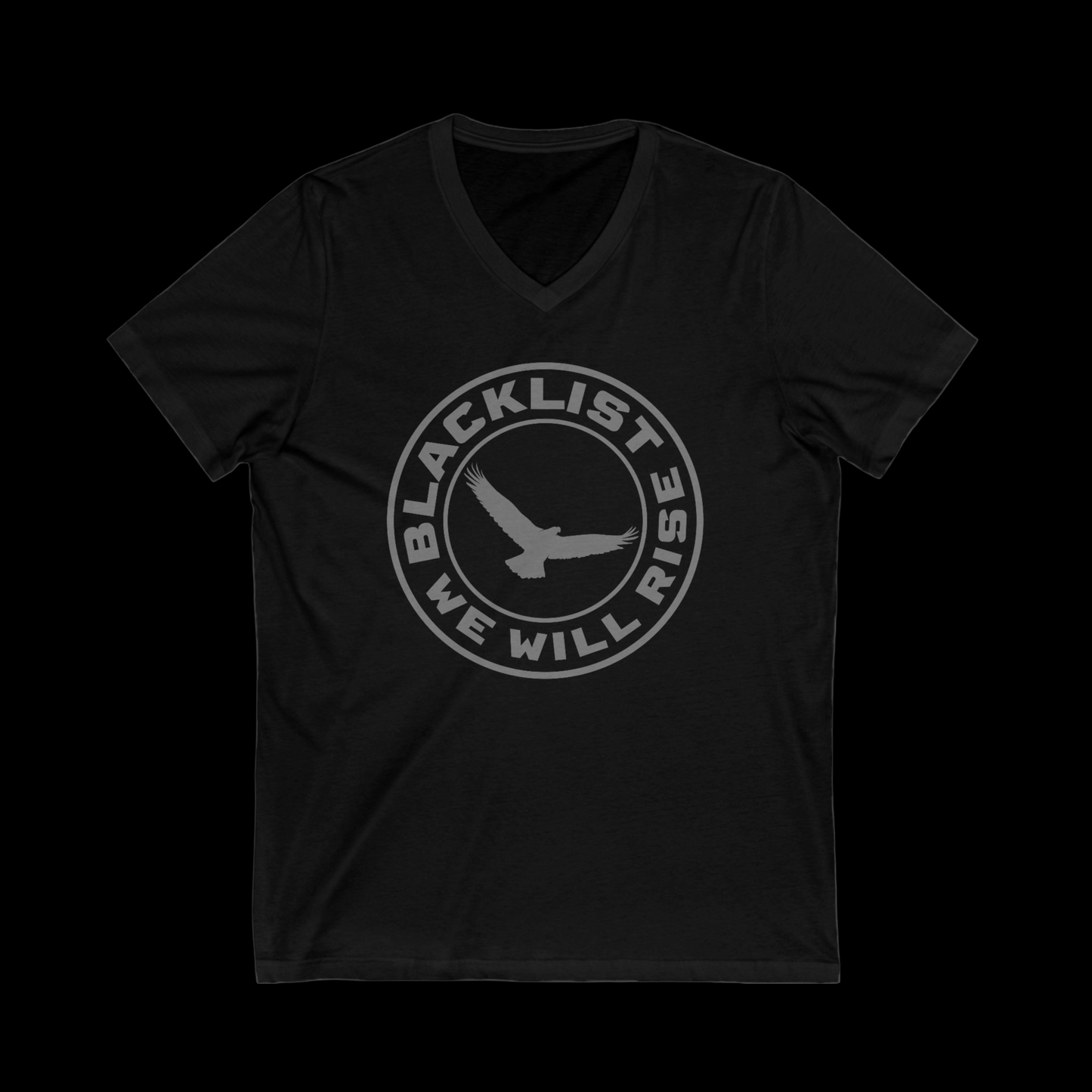 We Rill Rise - V-Neck - Black
